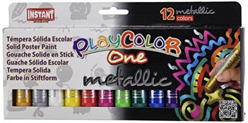 INSTANT EDUCA PLAYCOLOR METALLIC 12 COLORES SURTIDOS (CERAS EN BARRA) | 8414213101218 | Librería Castillón - Comprar libros online Aragón, Barbastro