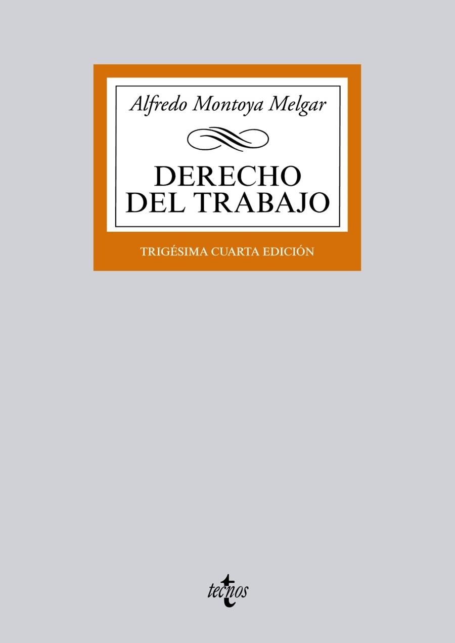 Derecho del Trabajo | 9788430958917 | Montoya Melgar, Alfredo | Librería Castillón - Comprar libros online Aragón, Barbastro