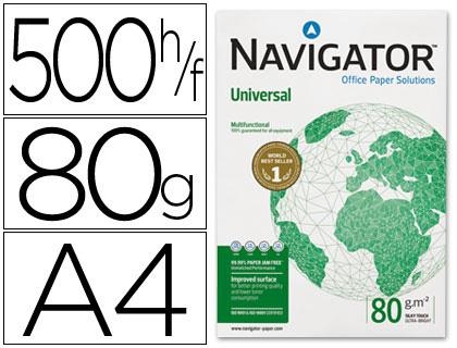 PAPEL A4 80GR 500H BLANCO NAVIGATOR (UNIVERSAL) | 5602024006102 | Librería Castillón - Comprar libros online Aragón, Barbastro