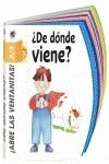 DE DONDE VIENE - ¡Abre las ventanitas! | 9788877031266 | Mesturi, Cristina; Englaro, Cinzia | Librería Castillón - Comprar libros online Aragón, Barbastro