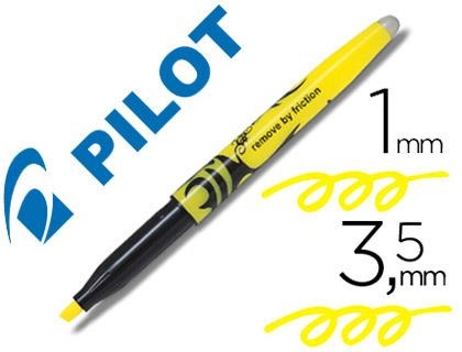 PILOT FRIXION LIGHT AMARILLO (fluorescente) | 4902505375132 | Librería Castillón - Comprar libros online Aragón, Barbastro