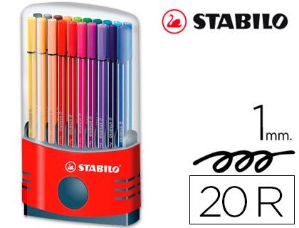 ROTULADOR STABILO 68 PUNTA FIBRA ESTUCHE 20 COLORES 6820-04 | 4006381372213 | Librería Castillón - Comprar libros online Aragón, Barbastro