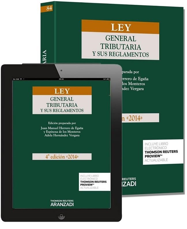 Ley General Tributaria y sus Reglamentos (Papel + e-book) | 9788490593028 | Hernández Vergara, Adela; Herrero de Egaña y Espinosa de los Monteros, Juan Manuel | Librería Castillón - Comprar libros online Aragón, Barbastro