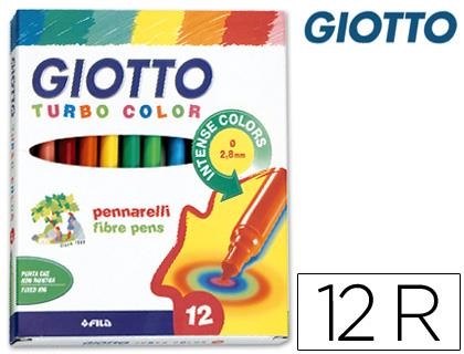 ROTULADOR GIOTTO TURBO COLOR 12 COLORES | 8000825411007 | Librería Castillón - Comprar libros online Aragón, Barbastro