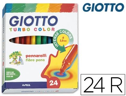 ROTULADOR GIOTTO TURBO COLOR 24 COLORES | 8000825412004 | Librería Castillón - Comprar libros online Aragón, Barbastro