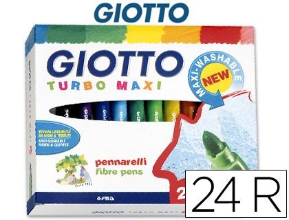 ROTULADOR GIOTTO TURBO MAXI 24 COLORES (PUNTA GRUESA) | 8000825453502 | Librería Castillón - Comprar libros online Aragón, Barbastro