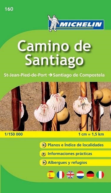 MAPA MICHELIN 160 CAMINO DE SANTIAGO 2010 - ZOOM ESPAÑA | 9782067148055 | Varios autores | Librería Castillón - Comprar libros online Aragón, Barbastro