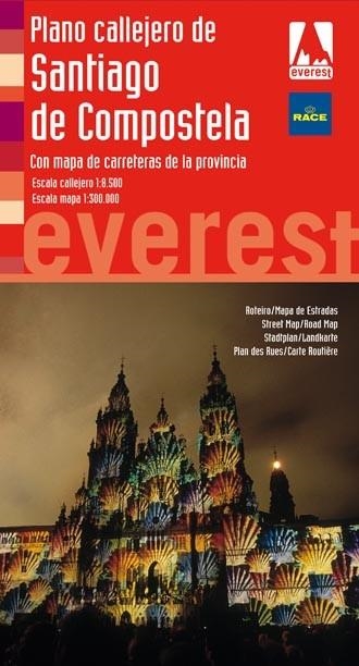 PLANO CALLEJERO DE SANTIAGO DE COMPOSTELA | 9788444130729 | CARTOGRAFÍA EVEREST | Librería Castillón - Comprar libros online Aragón, Barbastro