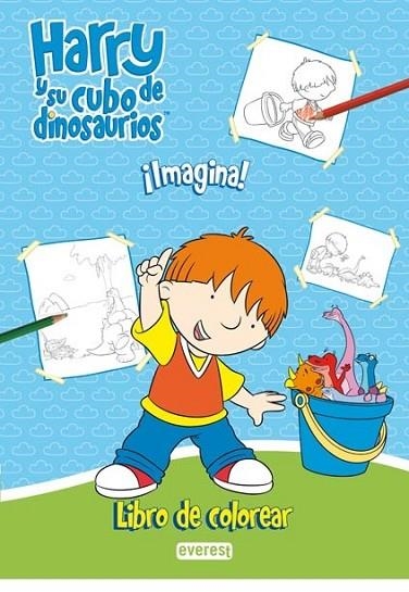 HARRY Y SU CUBO DE DINOSAURIOS : ¡IMAGINA! : LIBRO DE COLOREAR | 9788444165189 | REYNOLDS, ADRIAN; WHYBROW, IAN | Librería Castillón - Comprar libros online Aragón, Barbastro