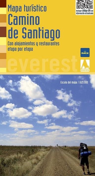 MAPA TURÍSTICO DEL CAMINO DE SANTIAGO | 9788444131757 | CARTOGRAFÍA EVEREST | Librería Castillón - Comprar libros online Aragón, Barbastro