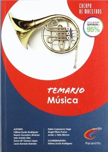 TEMARIO MUSICA - CUERPO DE MAESTROS | 9788428381017 | DURAN RODRIGUEZ, FÁTIMA | Librería Castillón - Comprar libros online Aragón, Barbastro