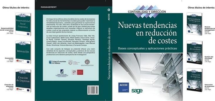 NUEVAS TENDENCIAS EN REDUCCIÓN DE COSTES | 9788492956319 | SAGE; ACCID | Librería Castillón - Comprar libros online Aragón, Barbastro