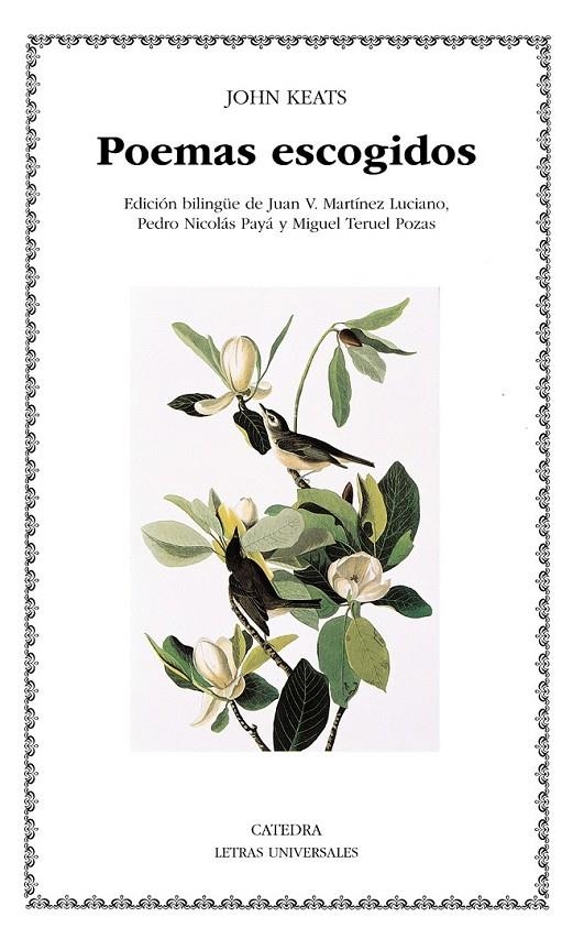 POEMAS ESCOGIDOS (KEATS) | 9788437615752 | KEATS, JOHN | Librería Castillón - Comprar libros online Aragón, Barbastro