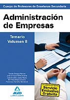 CUERPO PROFESORES ESO ADMINISTRACION DE EMPRESAS TEMARIO 2 | 9788467635928 | VARIOS AUTORES | Librería Castillón - Comprar libros online Aragón, Barbastro