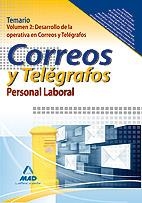 CORREOS Y TELÉGRAFOS PERSONAL LABORAL TEMARIO 2 : DESARROLLO OPERATIVA CORREOS Y TEL.ED.2011 | 9788467657470 | VV.AA. | Librería Castillón - Comprar libros online Aragón, Barbastro