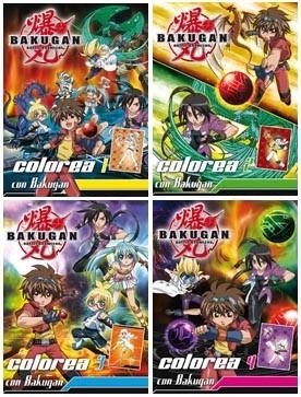 BAKUGAN BATTLE BRAWLERS COLOREA 1,2,3 Y 4 (4 títulos) | 9788498069976 | VARIOS AUTORES | Librería Castillón - Comprar libros online Aragón, Barbastro