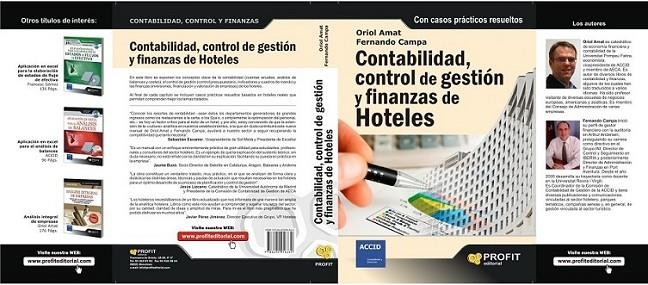 CONTABILIDAD, CONTROL DE GESTIÓN Y FINANZAS DE HOTELES | 9788492956630 | AMAT, ORIOL; CAMPA, FERNANDO | Librería Castillón - Comprar libros online Aragón, Barbastro