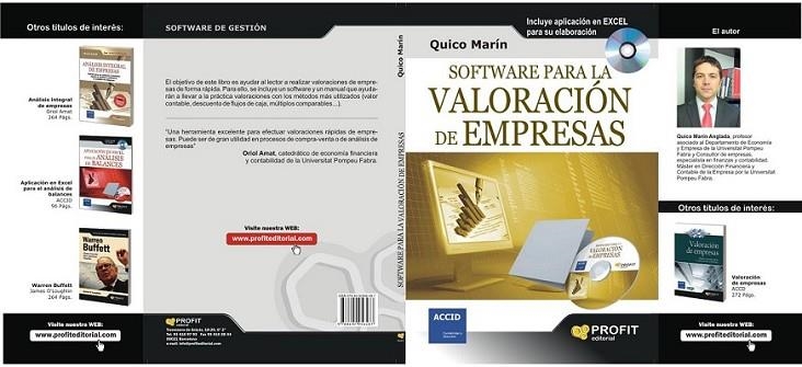 SOFTWARE PARA LA VALORACIÓN DE EMPRESAS | 9788492956487 | MARÍN, QUICO | Librería Castillón - Comprar libros online Aragón, Barbastro