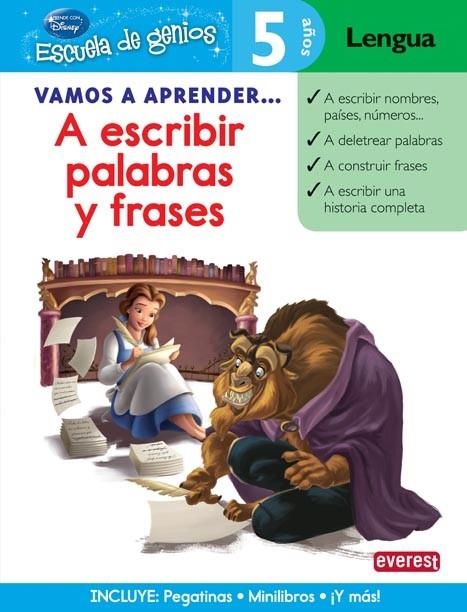 A ESCRIBIR PALABRAS Y FRASES - VAMOS A APRENDER BELLA Y BESTIA (5AÑ-ESCGEN) | 9788444146485 | Walt Disney Company | Librería Castillón - Comprar libros online Aragón, Barbastro