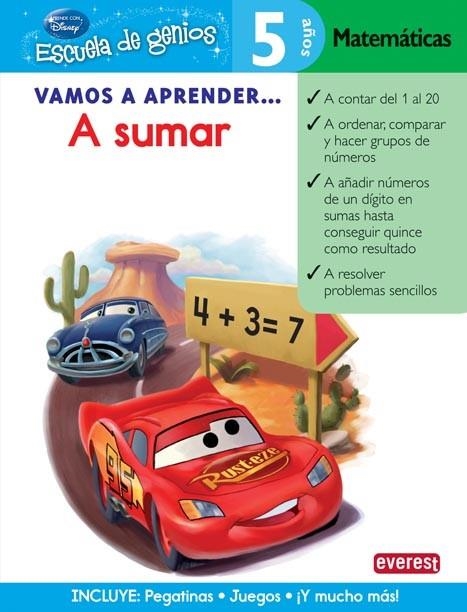 A SUMAR - VAMOS A APRENDER CARS (5AÑ-ESCGEN) | 9788444146508 | Walt Disney Company | Librería Castillón - Comprar libros online Aragón, Barbastro