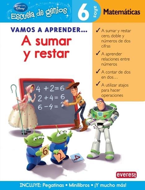 A SUMAR Y RESTAR - VAMOS A APRENDER (6AÑ-ESCGEN) | 9788444146546 | Walt Disney Company | Librería Castillón - Comprar libros online Aragón, Barbastro