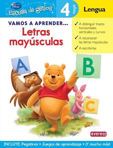 LETRAS MAYUSCULAS - VAMOS A APRENDER WINNIE (4AÑ-ESCGEN) | 9788444146447 | Walt Disney Company | Librería Castillón - Comprar libros online Aragón, Barbastro