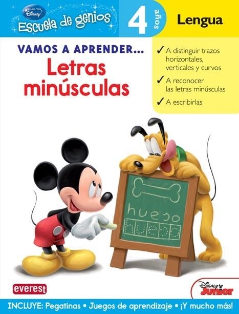 LETRAS MINUSCULAS - VAMOS A APRENDER MICKEY (4AÑ-ESCGEN) | 9788444146454 | Walt Disney Company | Librería Castillón - Comprar libros online Aragón, Barbastro