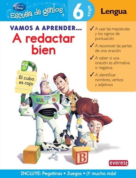 A REDACTAR BIEN - VAMOS A APRENDER (6AÑ-ESCGEN) | 9788444146522 | Walt Disney Company | Librería Castillón - Comprar libros online Aragón, Barbastro