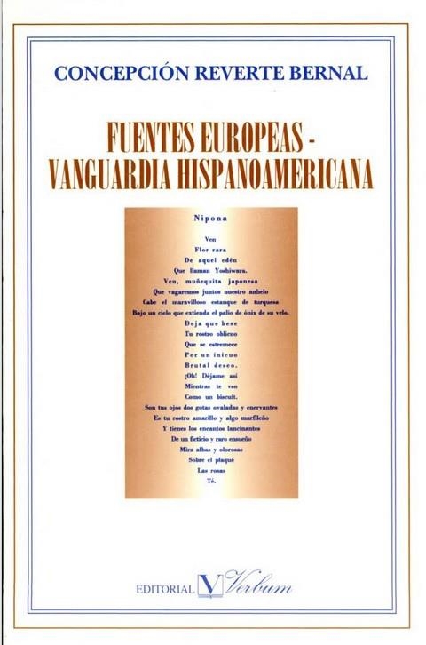 FUENTES EUROPEAS VANGUARDIA HISPANOAMERICANA | 9788479621209 | REVERTE BERNAL, CONCEPCION | Librería Castillón - Comprar libros online Aragón, Barbastro