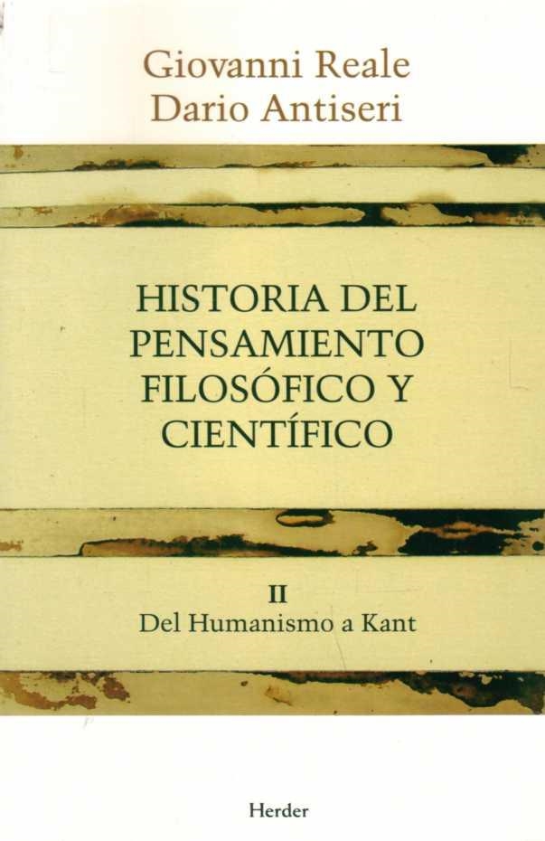 Historia del pensamiento filosófico y científico II | 9788425415890 | Reale, Giovanni/Antiseri, Dario | Librería Castillón - Comprar libros online Aragón, Barbastro