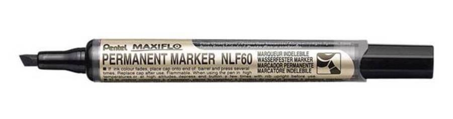 ROTULADOR PENTEL MAXIFLO NLF60 NEGRO (PTA.BISELADA) | 3474375060018 | Librería Castillón - Comprar libros online Aragón, Barbastro