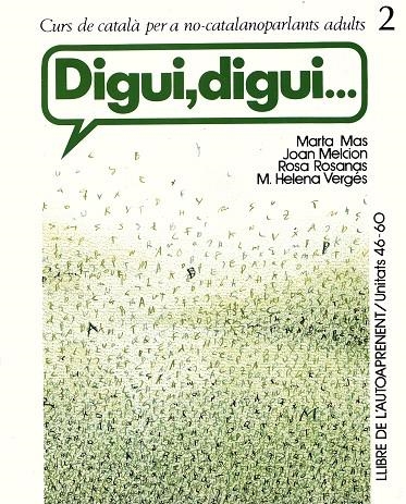 DIGUI DIGUI 2 GUIA AUTOAPRENENT (2 VOL.) | 9788472027237 | MAS, MARTA | Librería Castillón - Comprar libros online Aragón, Barbastro