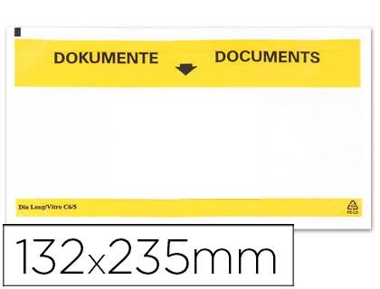 SOBRE PORTADOCUMENTOS ADHESIVO 232X130MM 100UN KF21725 28664 | 5705831217256 | Librería Castillón - Comprar libros online Aragón, Barbastro