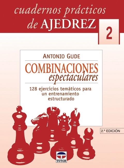 CUADERNOS PRÁCTICOS DE AJEDREZ 2. COMBINACIONES ESPECTACULARES | 9788479024581 | Gude, Antonio | Librería Castillón - Comprar libros online Aragón, Barbastro