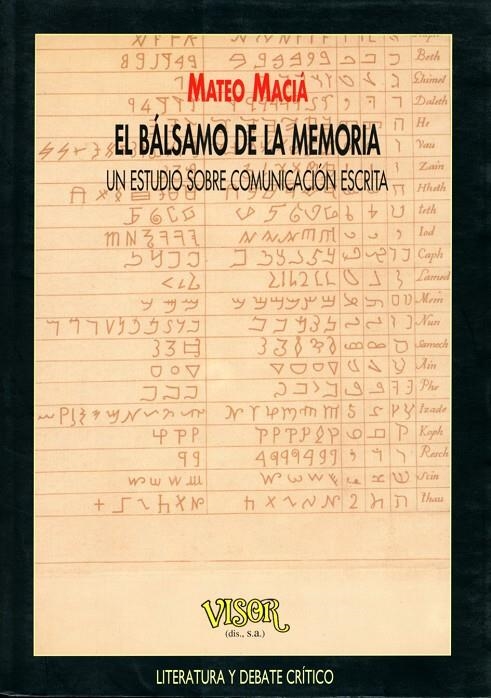 BALSAMO DE LA MEMORIA, EL | 9788477747277 | MACIA, MATEO | Librería Castillón - Comprar libros online Aragón, Barbastro