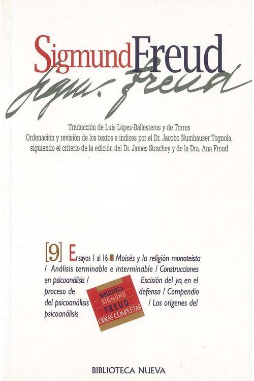 SIGMUND FREUD OBRA COMPLETA 9 (BUTXACA) | 9788470305009 | FREUD, SIGMUND | Librería Castillón - Comprar libros online Aragón, Barbastro