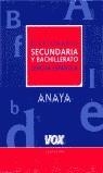 DICCIONARIO SECUNDARIA LENGUA ESPAÑOLA | 9788483320570 | VARIS | Librería Castillón - Comprar libros online Aragón, Barbastro