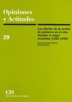 EFECTOS DE LA ACCION DE GOBIERNO EN EL VOTO DURANTE LA ETAPA | 9788474762990 | SANCHEZ-CUENCA, IGNACIO | Librería Castillón - Comprar libros online Aragón, Barbastro