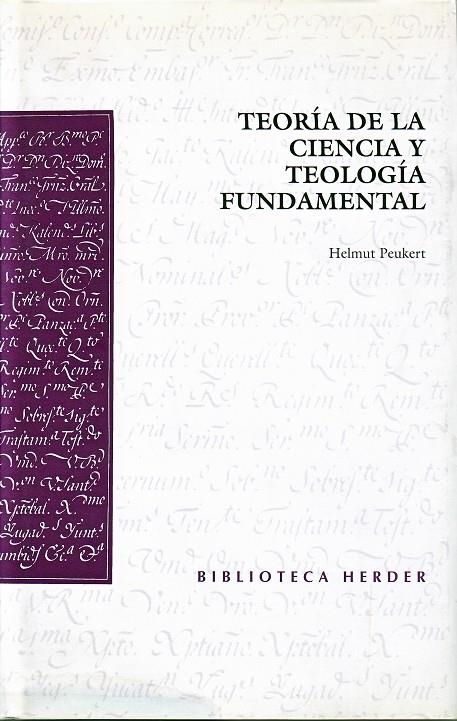 Teoría de la ciencia y teología fundamental | 9788425420689 | Peukert, Helmut | Librería Castillón - Comprar libros online Aragón, Barbastro