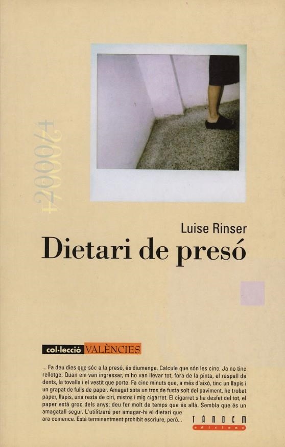 DIETARI DE PRESO | 9788481313208 | RINSER, LUISE | Librería Castillón - Comprar libros online Aragón, Barbastro