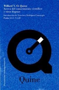 ACERCA DEL CONOCIMIENTO CIENTIFICO Y OTROS DOGMAS | 9788449311291 | QUINE, WILLARD V.O. | Librería Castillón - Comprar libros online Aragón, Barbastro