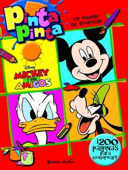 PINTA PINTA UN MUNDO DE DIVERSION MICKEY Y SUS AMIGOS | 9788408042945 | Librería Castillón - Comprar libros online Aragón, Barbastro