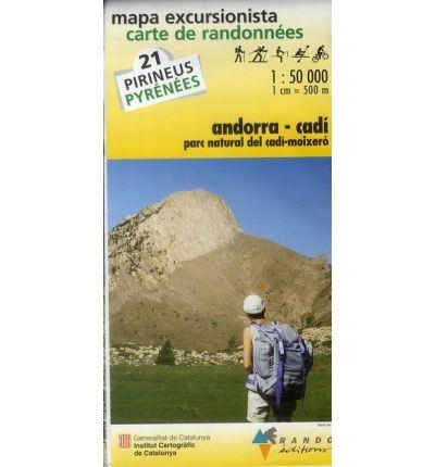 MAPA ANDORRA CADI 1:50000 PIRINEOS 21 | 9782841821471 | 1:50000 | Librería Castillón - Comprar libros online Aragón, Barbastro