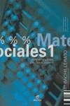 Matemáticas aplicadas a las ciencias sociales, 1 Bachillerato | 9788471317902 | González García, Carlos / Llorente Medrano, Jesús / Ruiz Jiménez, María José | Librería Castillón - Comprar libros online Aragón, Barbastro