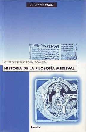 Historia de la filosofía medieval | 9788425410314 | Canals Vidal, Francisco | Librería Castillón - Comprar libros online Aragón, Barbastro