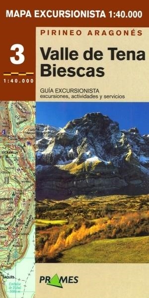 MAPA EXCURSIONISTA VALLE DE TENA BIESCAS 1:40000 | 9788483211106 | Cosculluela Tobarías, Mario/Serrano Larraz, Manuel | Librería Castillón - Comprar libros online Aragón, Barbastro