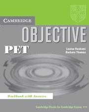 OBJETIVE PET WORKBOOK WITH ANSWES | 9780521010177 | HASHEMI, LOUISE; THOMAS, BARBARA | Librería Castillón - Comprar libros online Aragón, Barbastro