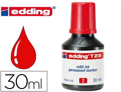 TINTA EDDING T25 ROJO PARA RELLENAR ROTULADORES T-25-R | 4004764023875 | Librería Castillón - Comprar libros online Aragón, Barbastro