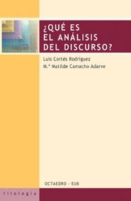 QUE ES EL ANALISIS DEL DISCURSO? | 9788480635837 | CORTES RODRIGUEZ, LUIS; CAMACHO ADARVE, MA. MATILD | Librería Castillón - Comprar libros online Aragón, Barbastro