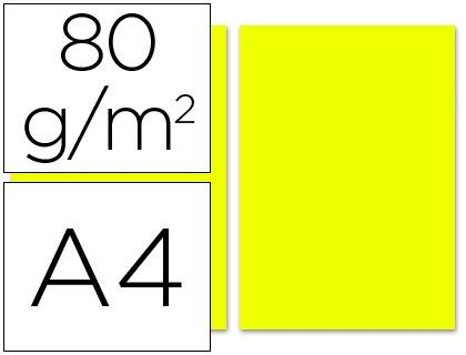 PAPEL A4 80GR 100H COLOR AMARILLO LIMON LIDERPAPEL 28249 | 8423473282490 | Librería Castillón - Comprar libros online Aragón, Barbastro